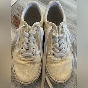 Sparkly Cream Sneakers